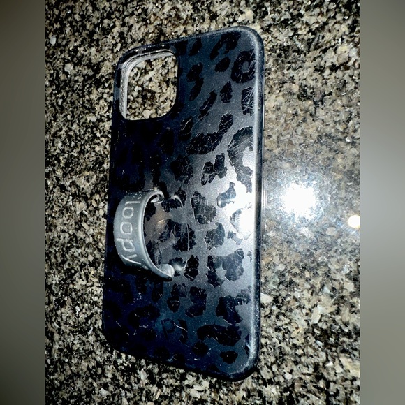 Loopy Case Midnight Leopard fits IPhone 12 Pro - Picture 2 of 3
